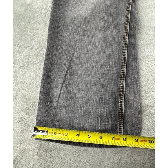 Mens Axel Relaxed Straight Jeans W36 L30 Gray Denim - Picture 7 of 8